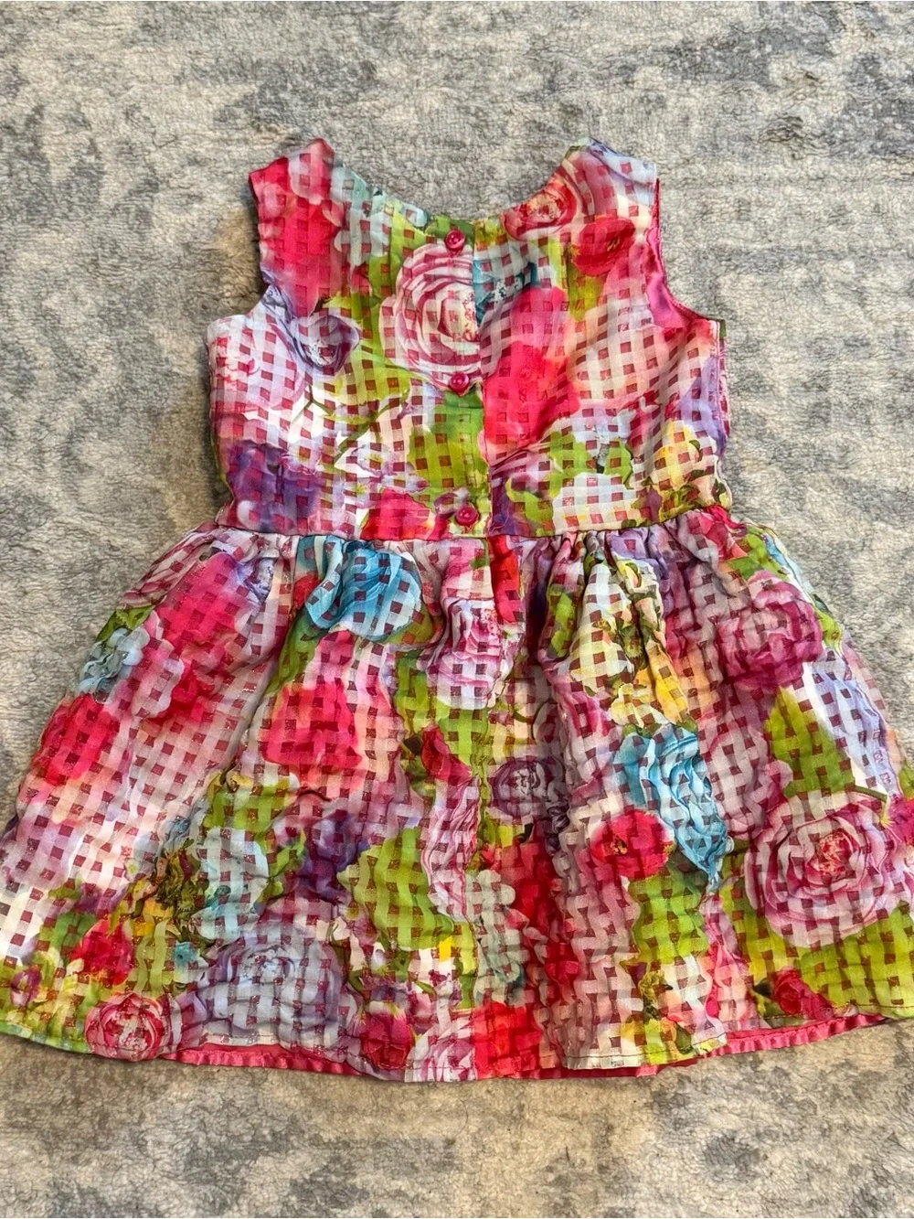 The Children’s Place Girls Dress 3T Pink Tulle Layered Party Dress Twirl - Picture 3 of 3